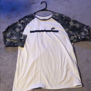 Nike Shirts - Mens Nike Camo Baseball Shirt Nike Shirts - Mens Nike Camo Baseball Shirt